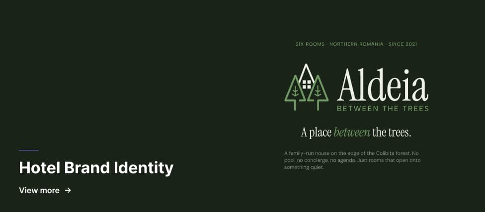 Aldeia - Hotel Brand Identity