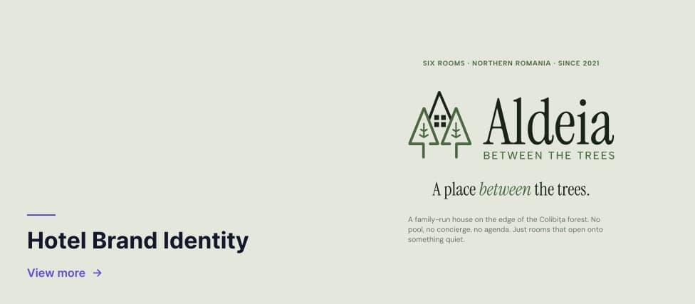 Aldeia - Hotel Brand Identity
