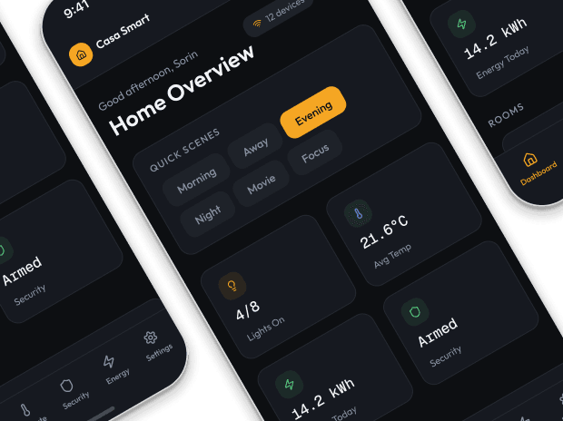 Aplicație smart home — Concept