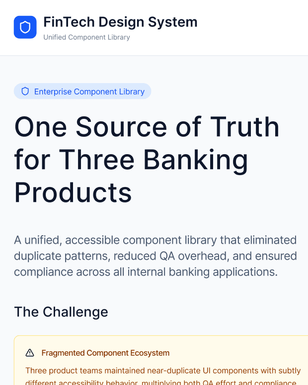 Bibliotecă de componente pentru FinTech